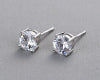 Premium Round CZ Stud Earrings