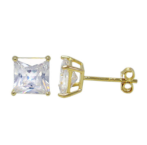 Gold CZ Studs