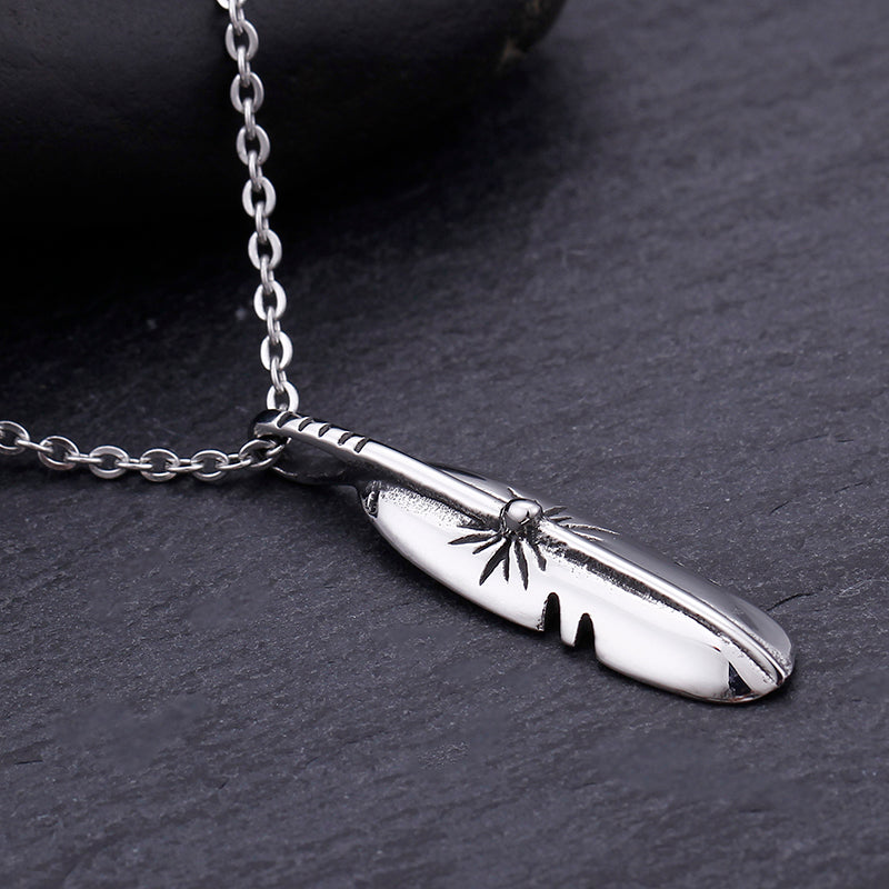 S.S. Feather Smooth Necklace