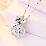 Honey Bee Dancing Stone Necklace