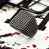 Dot Textured Signet Ring