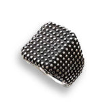 Dot Textured Signet Ring