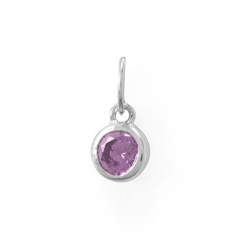 Round Birthstone Necklace