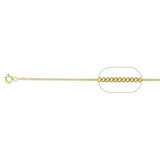 Gold Plated Curb Chain 1.0mm