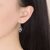 Shepherd Hook Marquis CZ Earrings