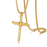Nail Cross Necklace