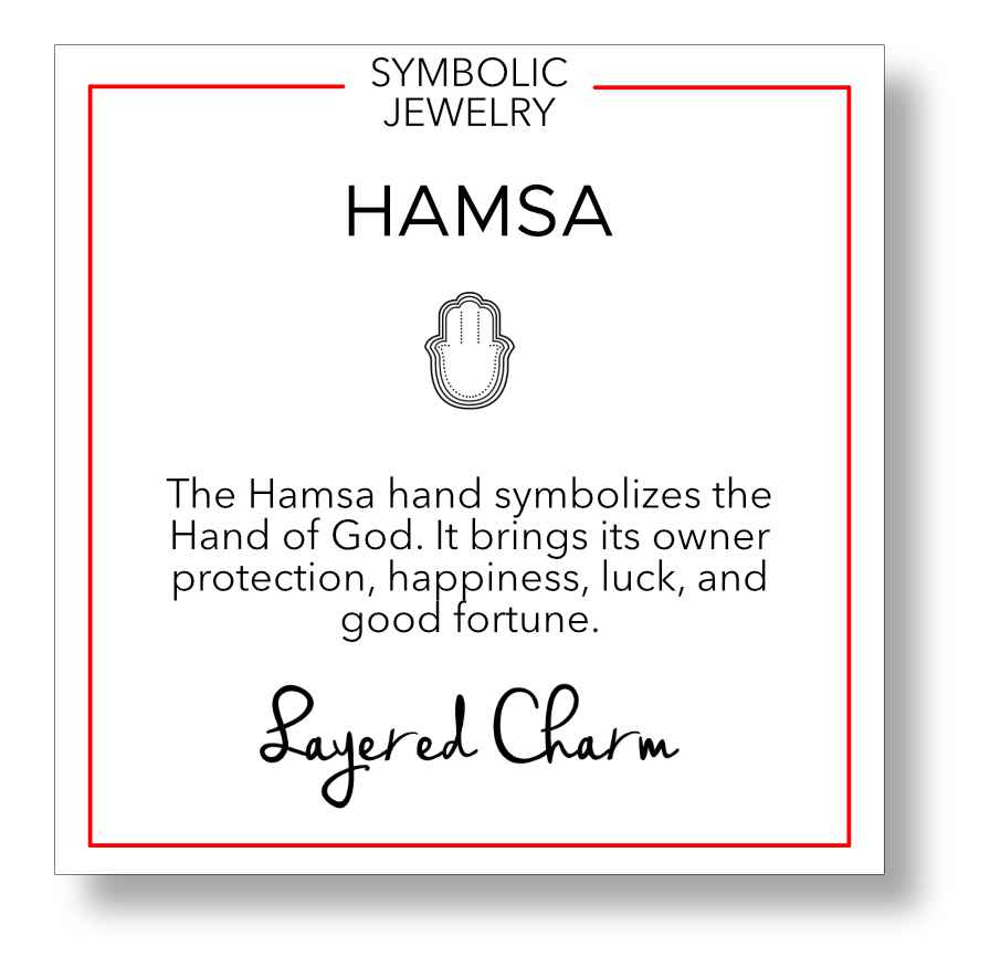 Hamsa CZ  Necklace