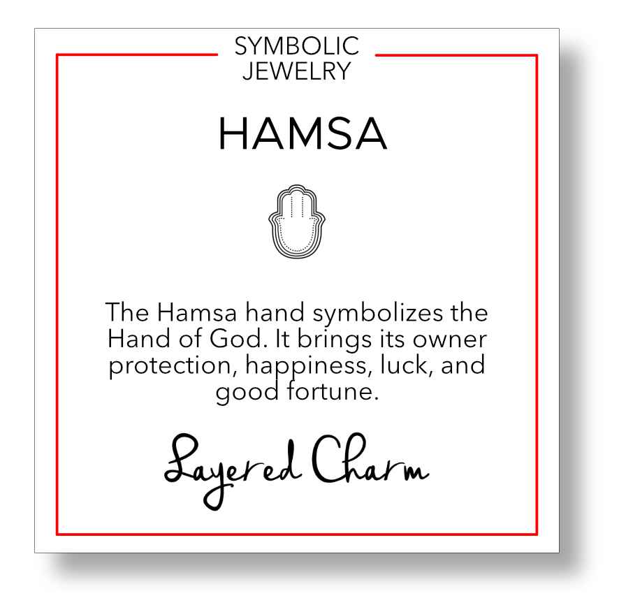 Hamsa Cubic Zirconia Necklace