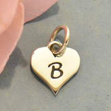 Heart Letter Initial Necklace
