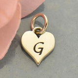 Heart Letter Initial Necklace