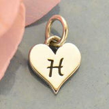 Heart Letter Initial Necklace