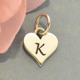 Heart Letter Initial Necklace