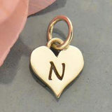 Heart Letter Initial Necklace