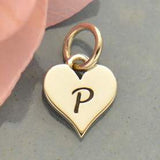 Heart Letter Initial Necklace