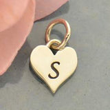 Heart Letter Initial Necklace