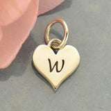 Heart Letter Initial Necklace