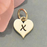 Heart Letter Initial Necklace