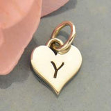 Heart Letter Initial Necklace