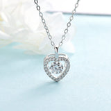 Hearts Dancing Stone Necklace