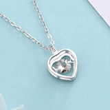 Hearts Dancing Stone Necklace
