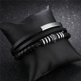 Layered Multi-leather Stylish Bracelet