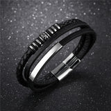 Layered Multi-leather Stylish Bracelet