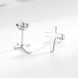 Smooth Cross Earrings
