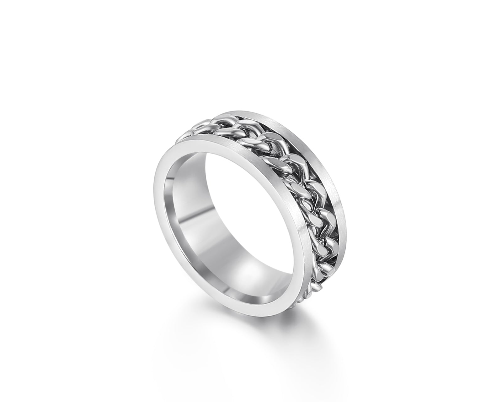 Steel Curb Chain Center Spinner Ring