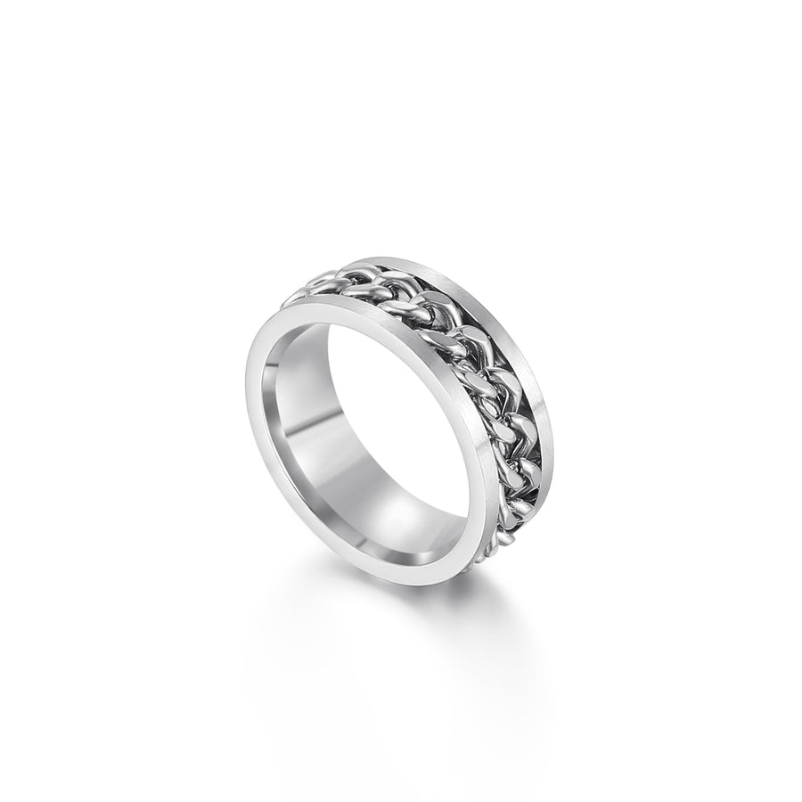 Steel Curb Chain Center Spinner Ring