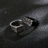Cracked Rectangle Signet Ring
