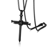 Nail Cross Necklace