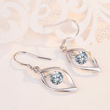 Shepherd Hook Marquis CZ Earrings