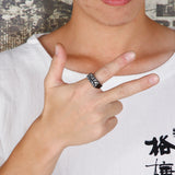 Cracked Rectangle Signet Ring