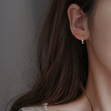 Twist Huggie Hoop Earrings 13mm