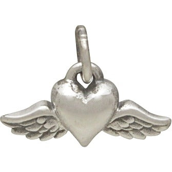 Heart and Angel Wings Necklace