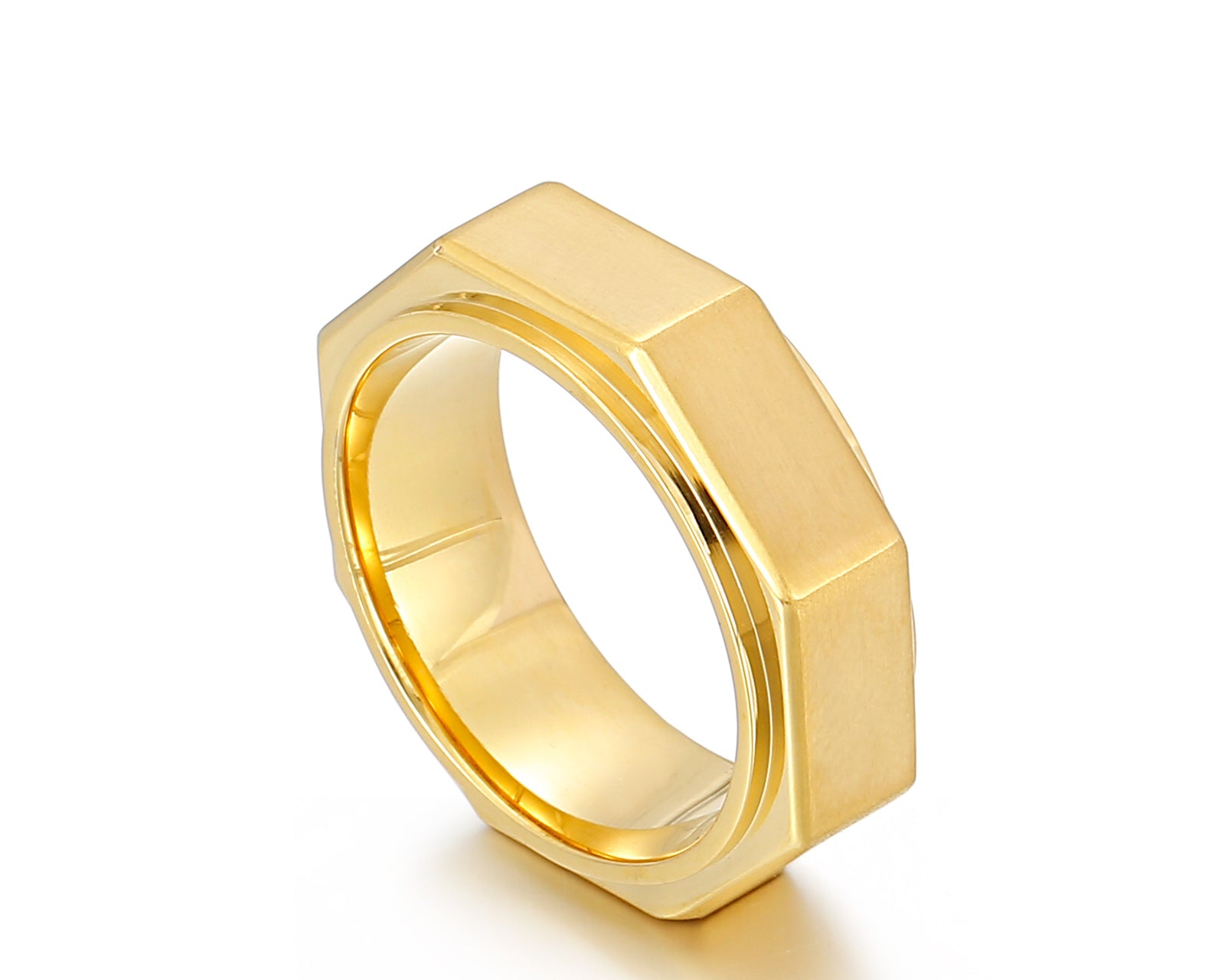 S.S. Octagon Shaped Ring