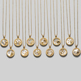 Gold Plated Zodiac Symbol Necklace