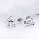 Heart CZ Studs