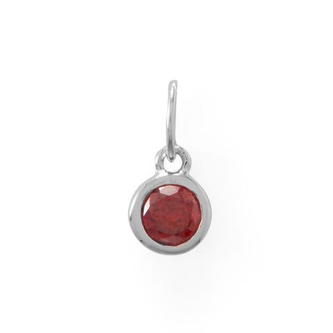 Round Birthstone Necklace