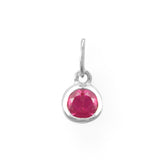 Round Birthstone Necklace