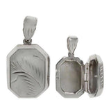 Decorative Rectangle Locket Necklace