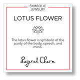 Textured Lotus Blossom and Bud Necklace