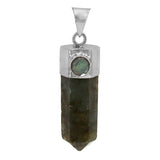 Labradorite Cylinder Spike Necklace
