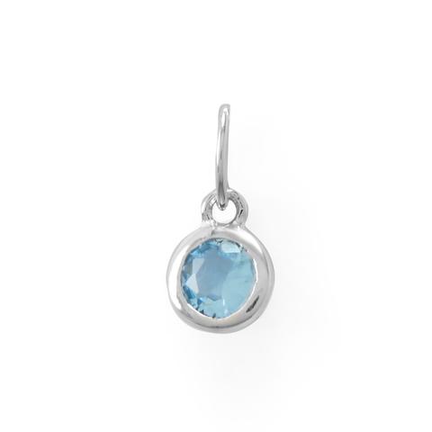Round Birthstone Necklace