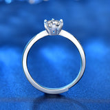 Moissanite 1 Carat 4 Prong Adjustable Ring