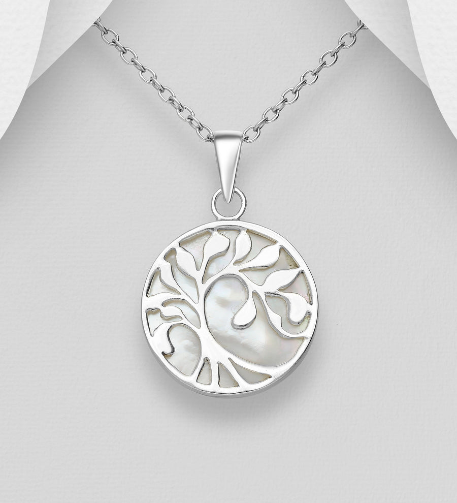 Shell Behind Tree of Life Necklace