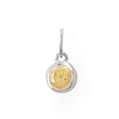 Round Birthstone Necklace