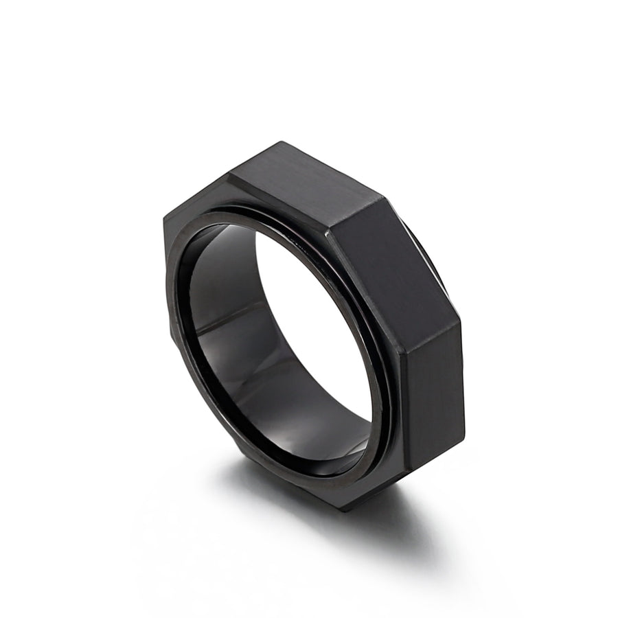 S.S. Octagon Shaped Ring