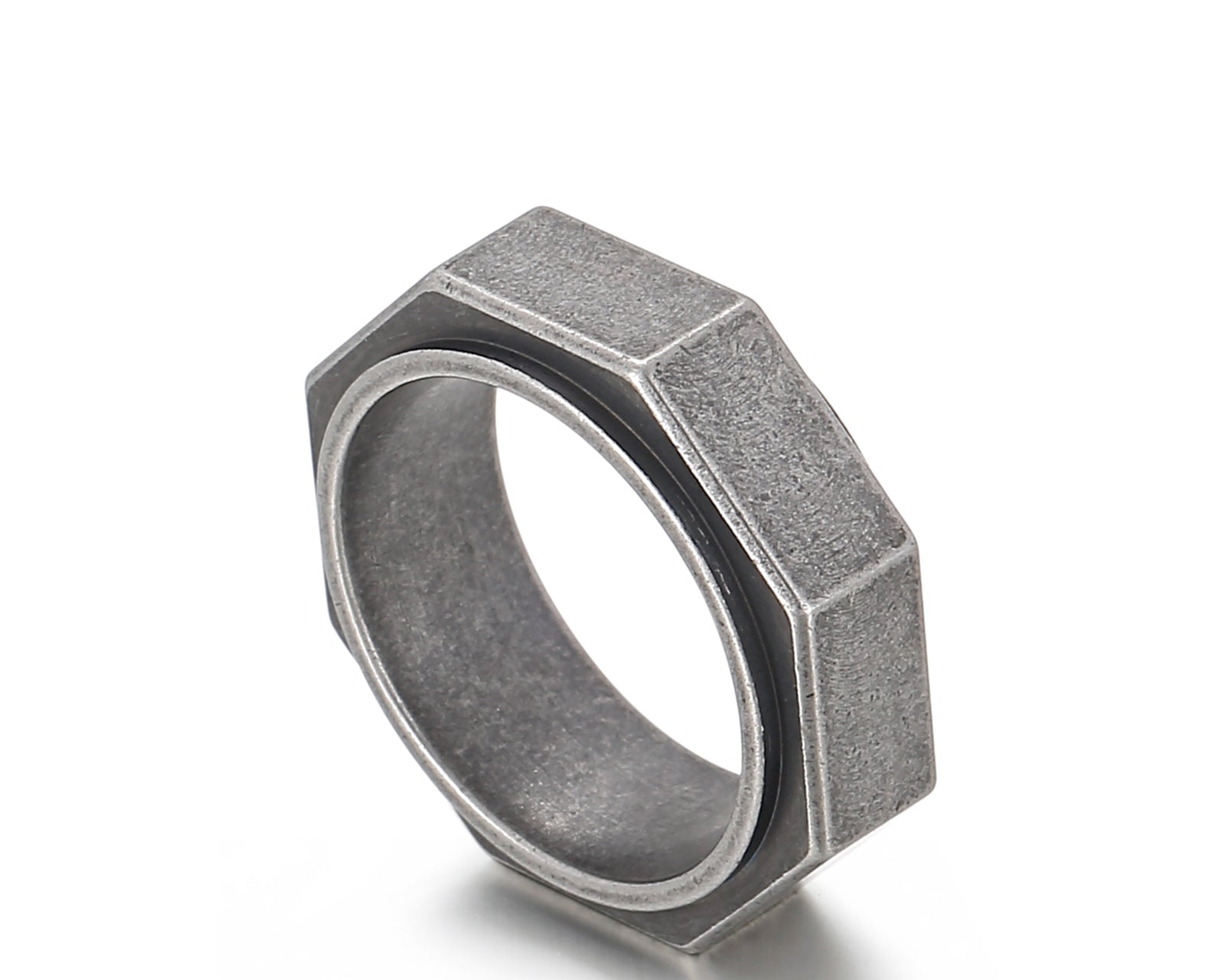 S.S. Octagon Shaped Ring
