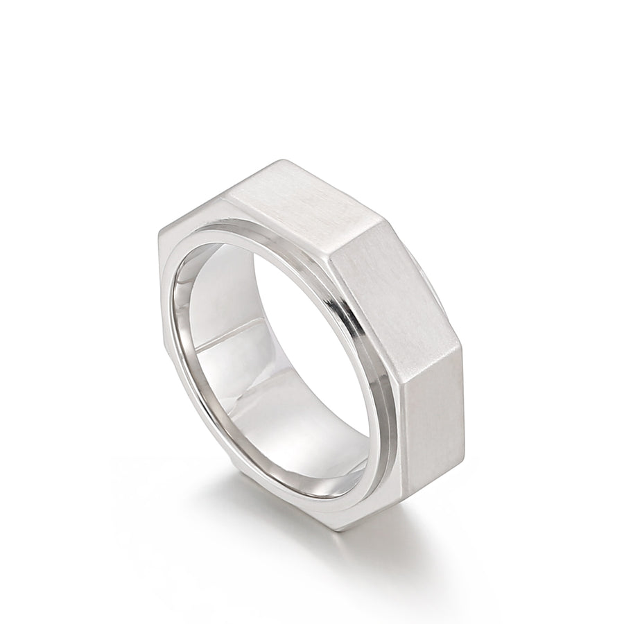 S.S. Octagon Shaped Ring